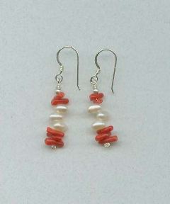 italian coral and pearls
